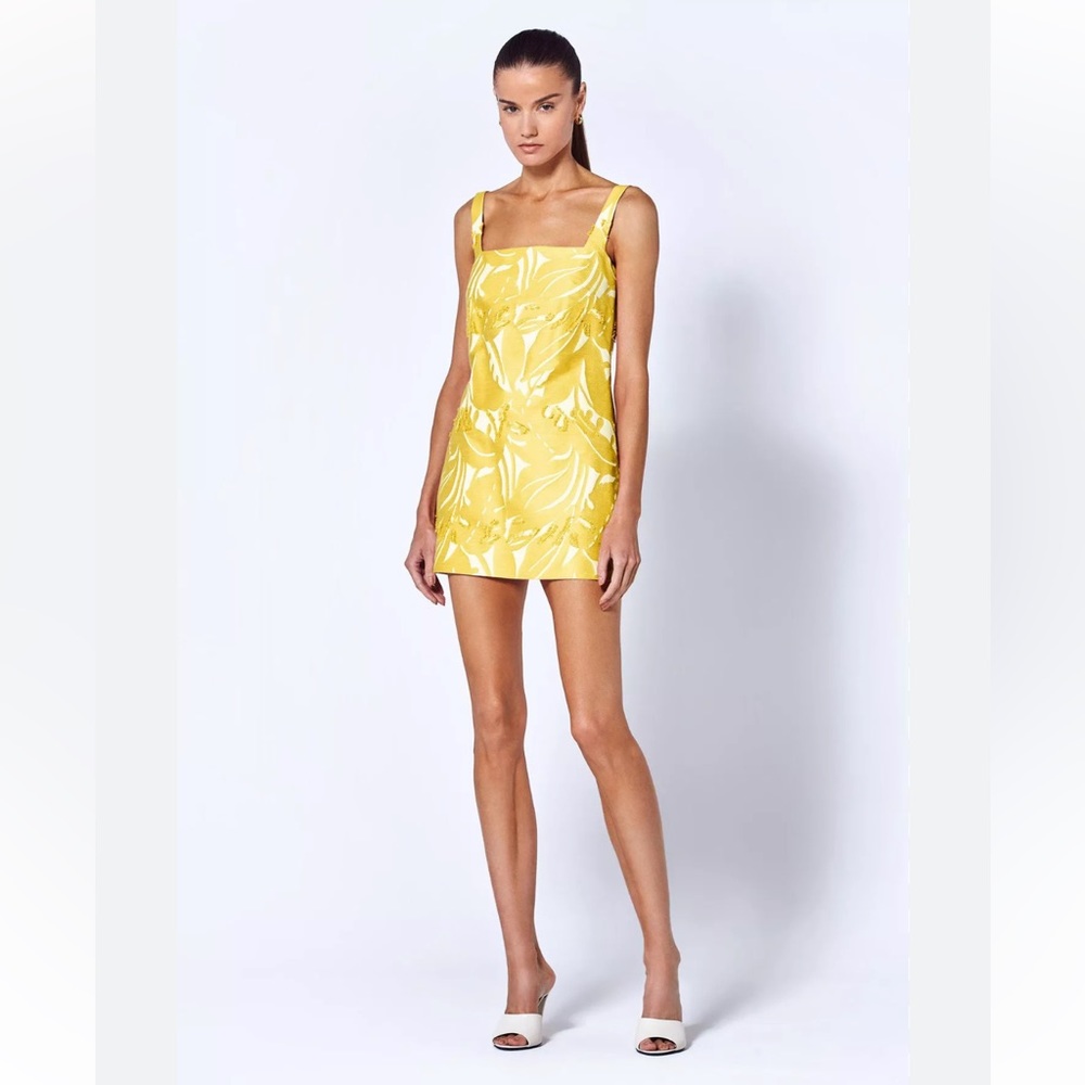 Alexis Yellow Floral Mini Dress